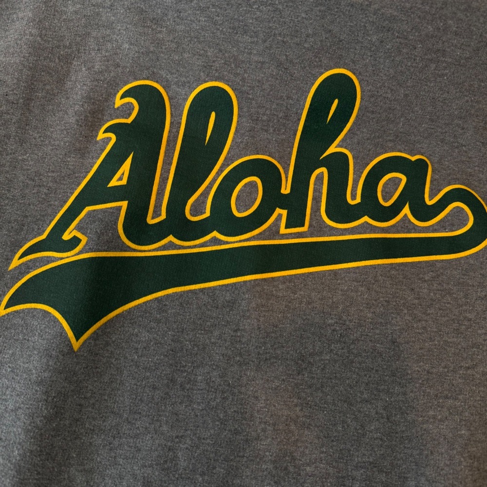 Aloha Hawaii Gray Elephant 50% Cotton Hoodie Sweatshirt Men 3XL #336 - Picture 3 of 6